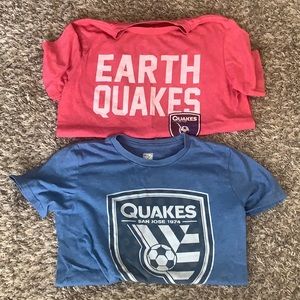 Youth xl 14-16 San Jose Earthquakes t-shirts